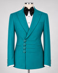 Emerald Green Five-Button Statement Tuxedo