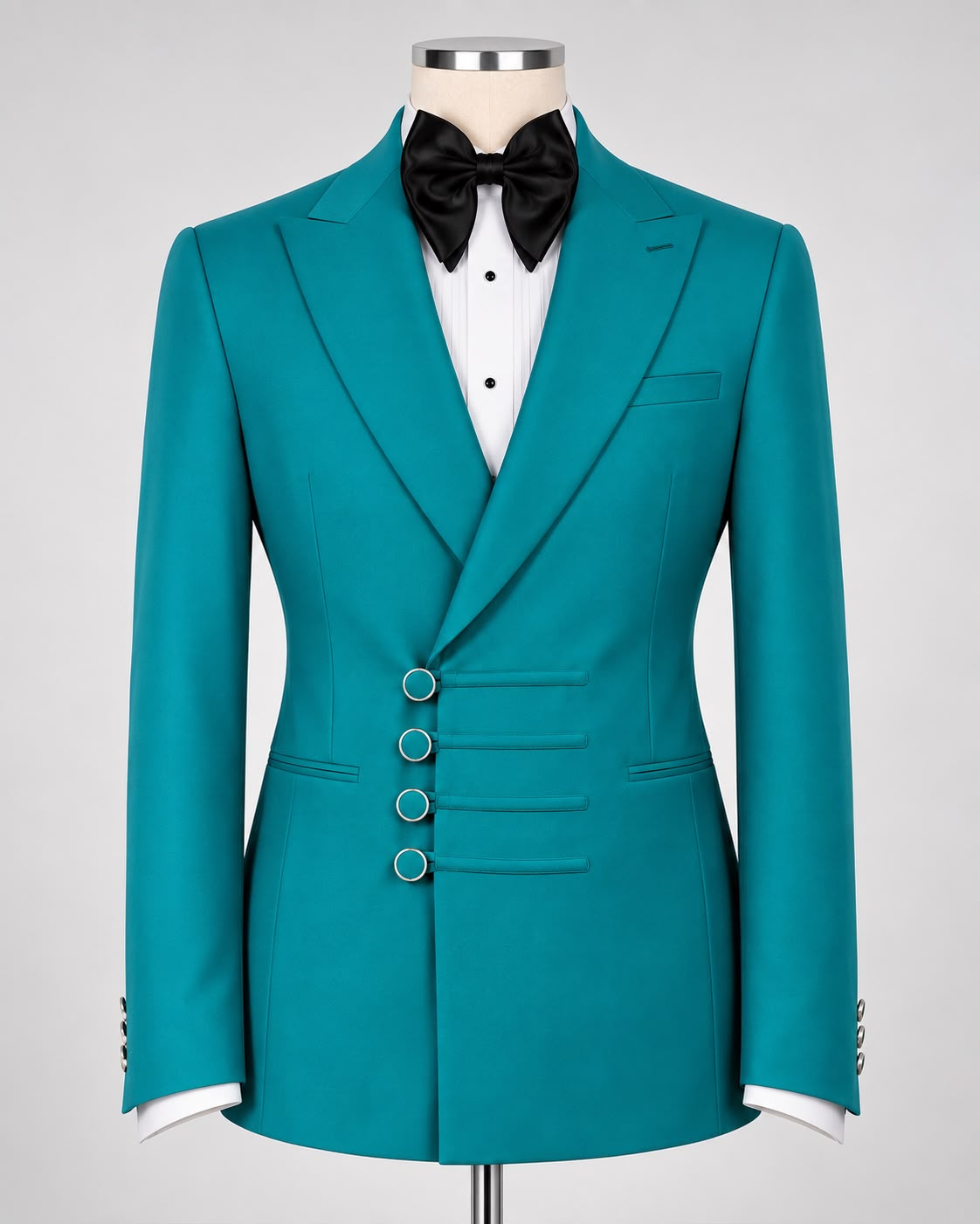 Emerald Green Five-Button Statement Tuxedo