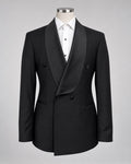 Noir Black Double-Breasted Tuxedo