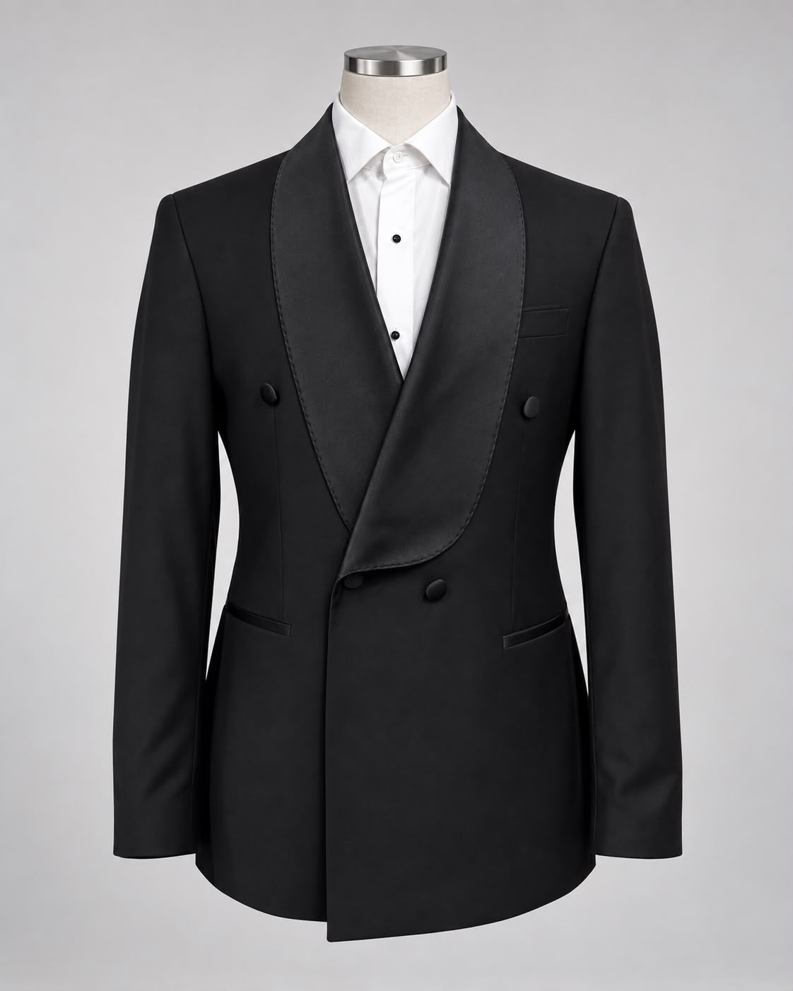 Noir Black Double-Breasted Tuxedo