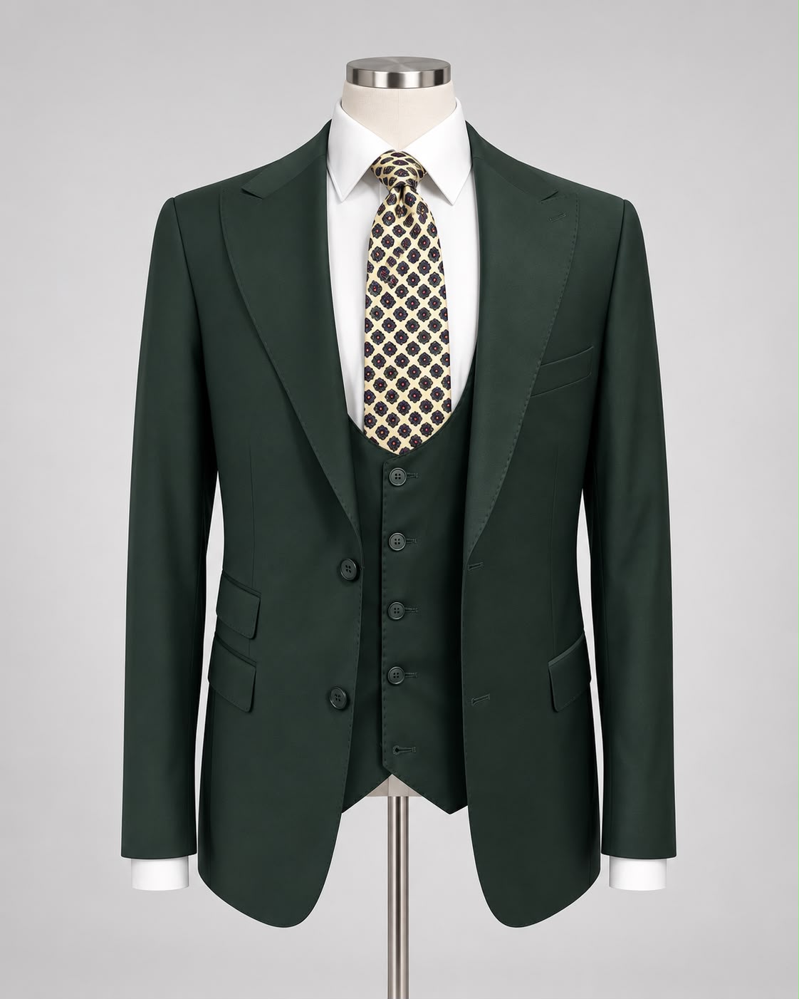 British Racing Green Three-Piece Suit