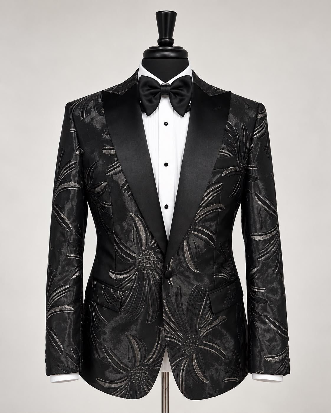 Onyx Botanical Jacquard Tuxedo