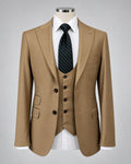 Camel Tan Three-Piece Suit
