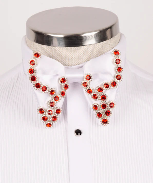 Hand-Beaded White Formal Bow Tie | Koss Atelier