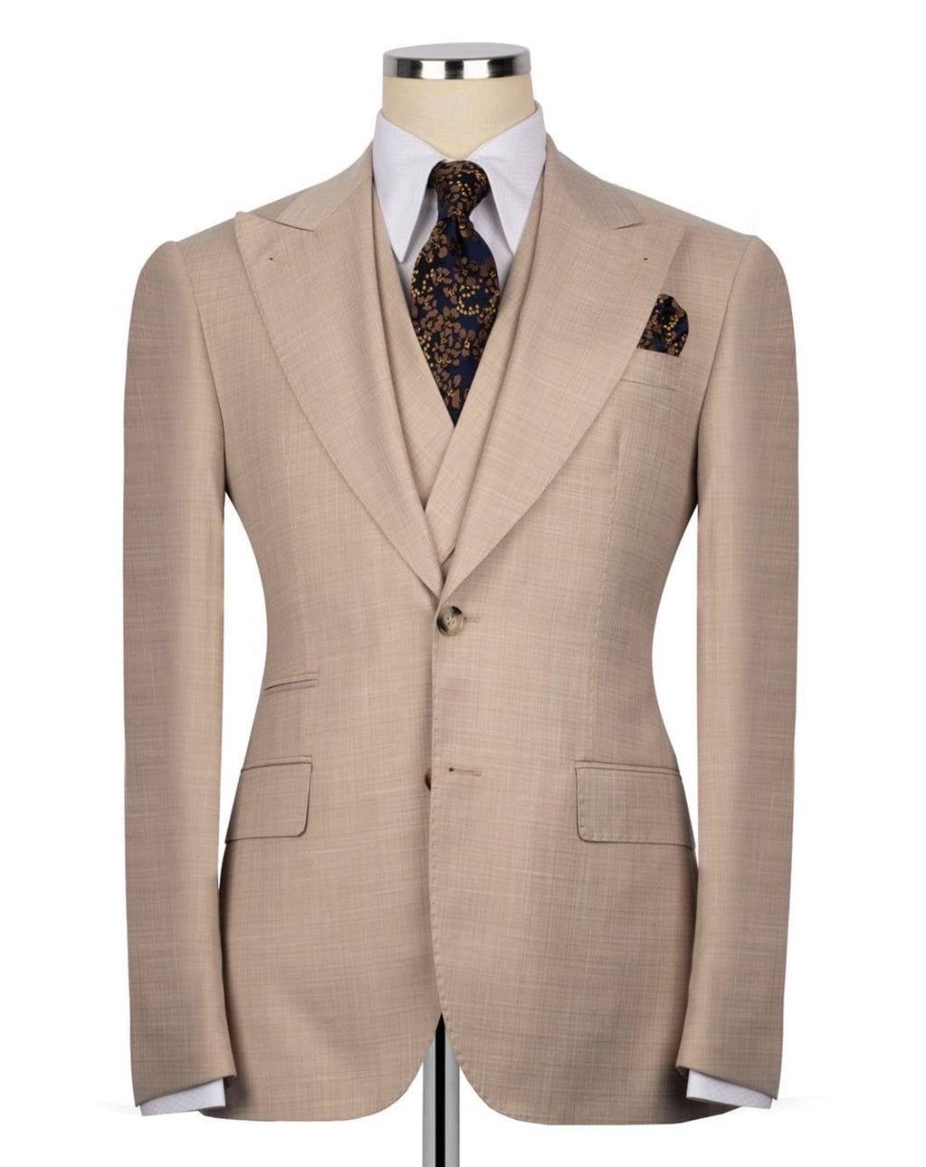 Beige suit on a mannequin