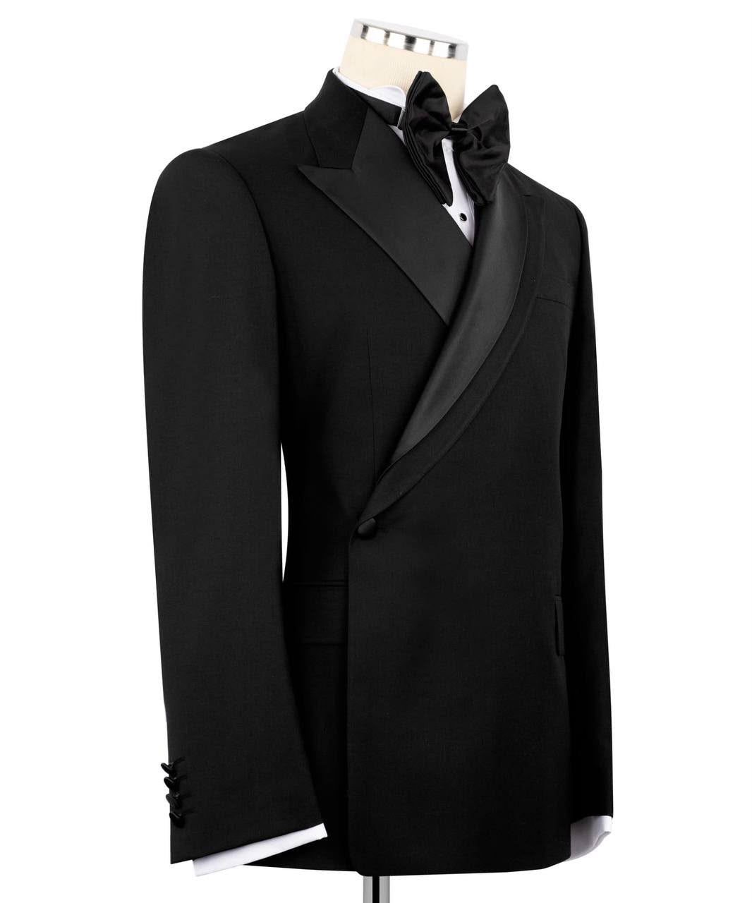 Black tuxedo jacket on a mannequin 
