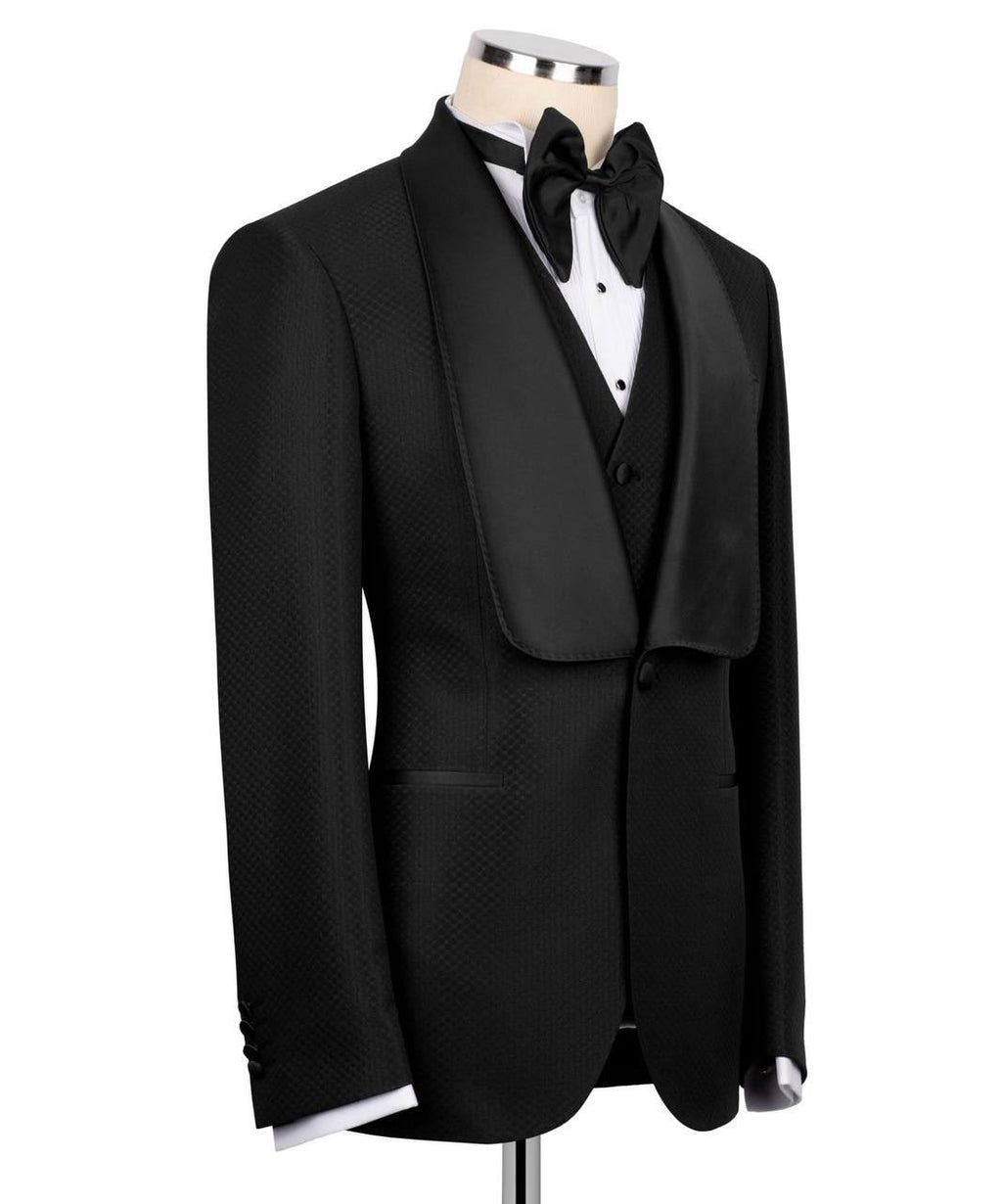 Black tuxedo on a mannequin