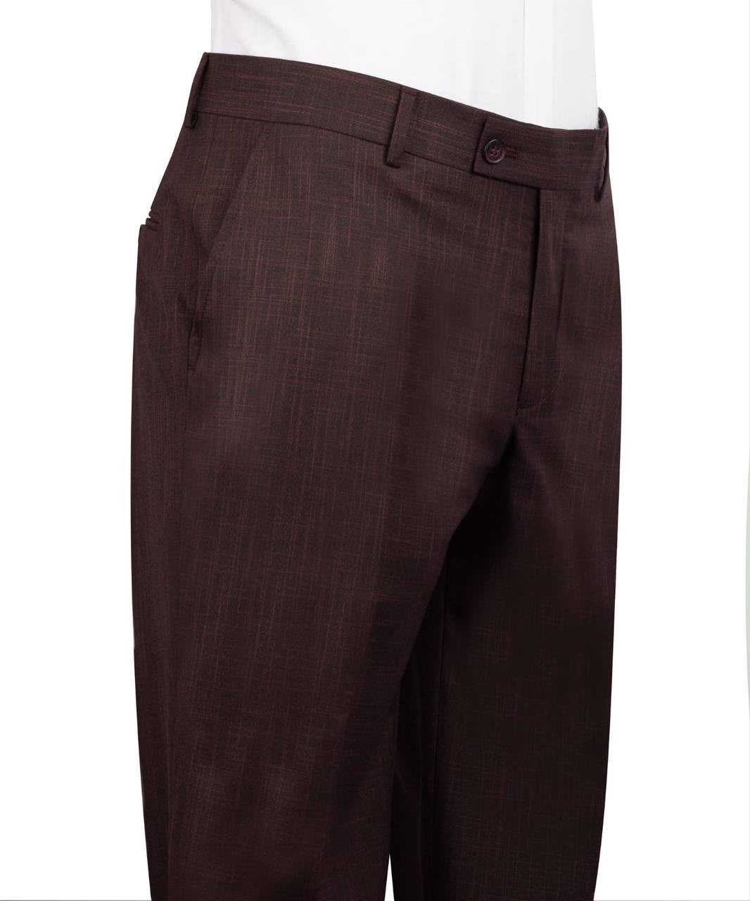 Burgundy Slim Fit Notch Lapel Suit for Men