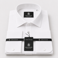 Luxury White Tuxedo Dress Shirt for Men
