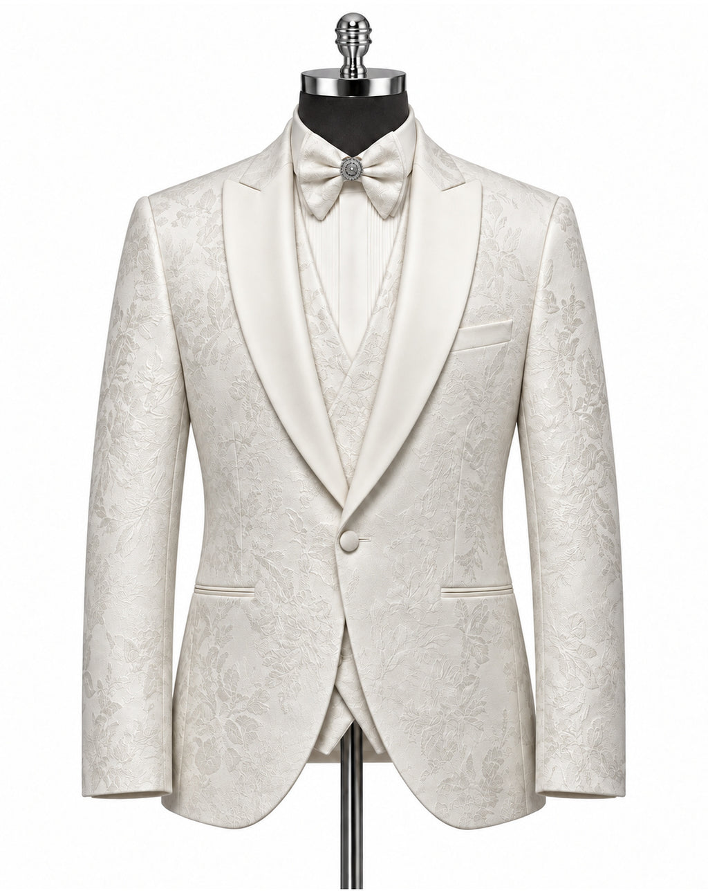 Koss Atelier Alabaster Garden Jacquard Tuxedo