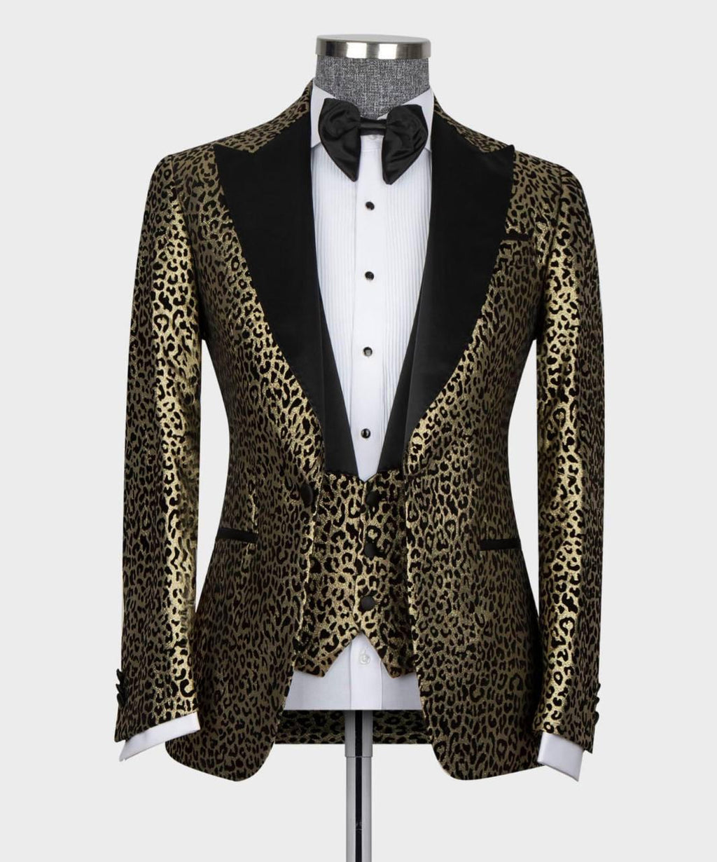 Koss Atelier Aurelia Leopard Gold Tuxedo