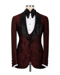 Koss Atelier Bordeaux Crystal Shawl Jacquard Tuxedo