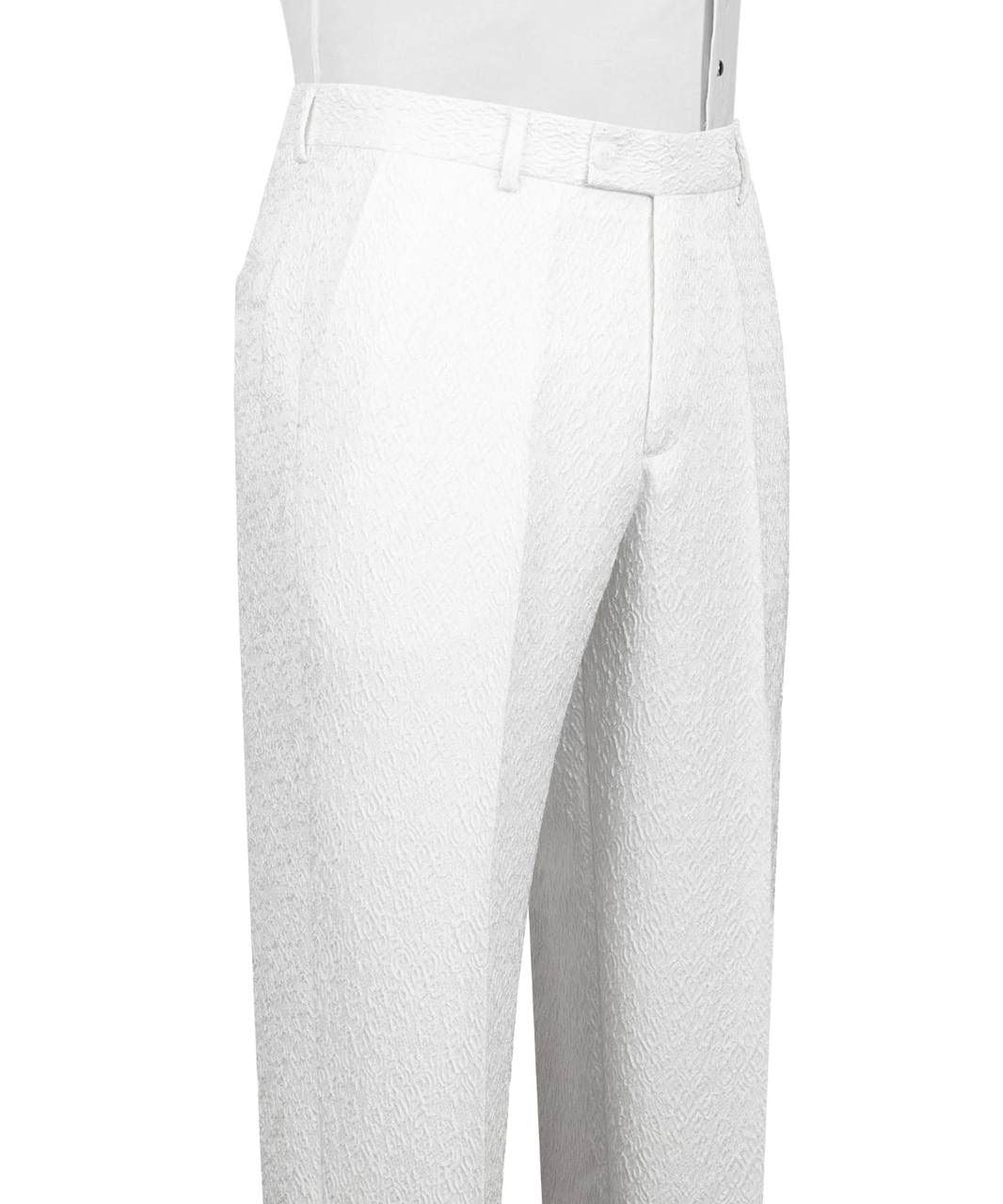 White pants on a white background