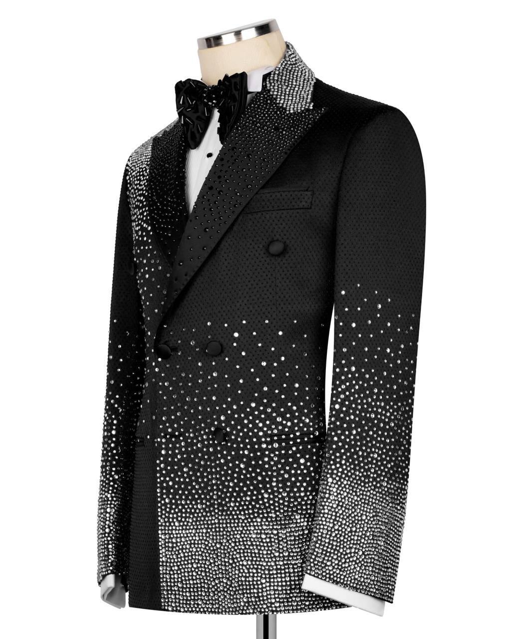 Koss Atelier Noir Argent Gradient Crystal Tuxedo