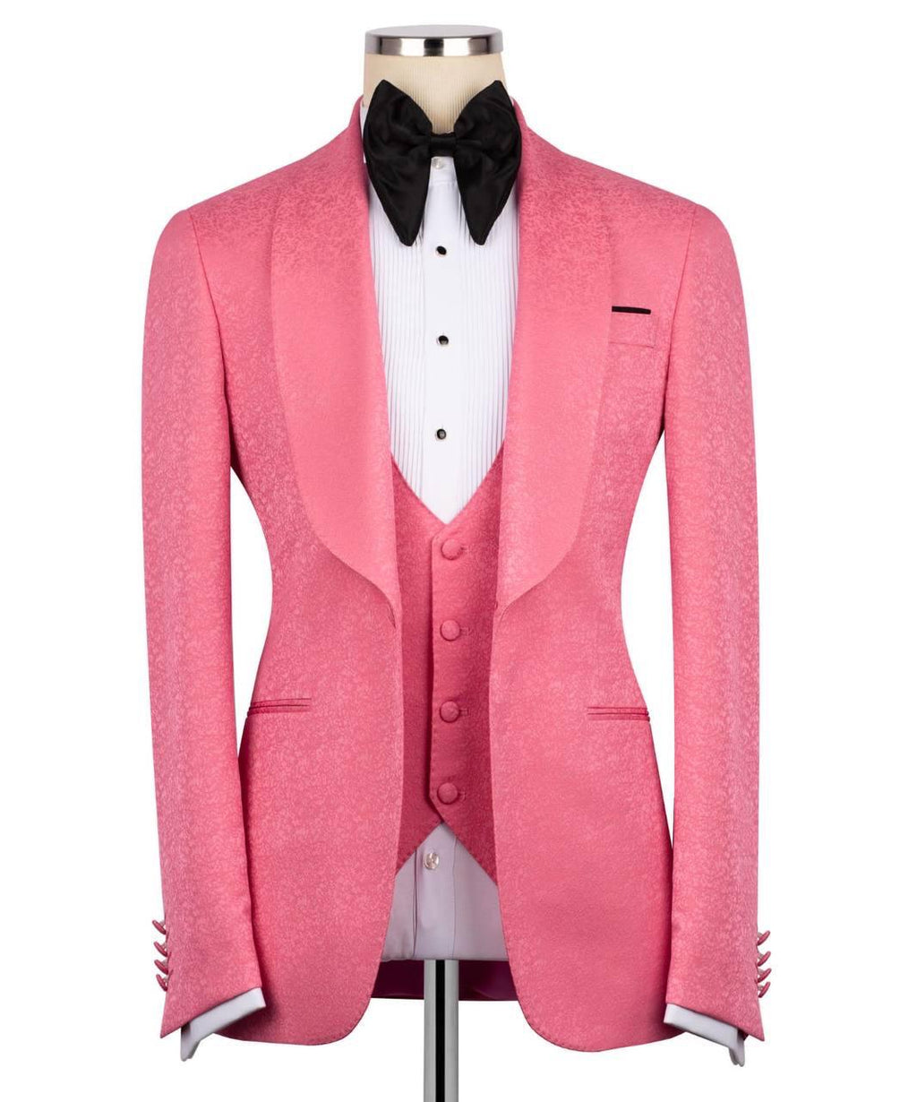 Koss Atelier Positano Rose Jacquard Shawl Tuxedo