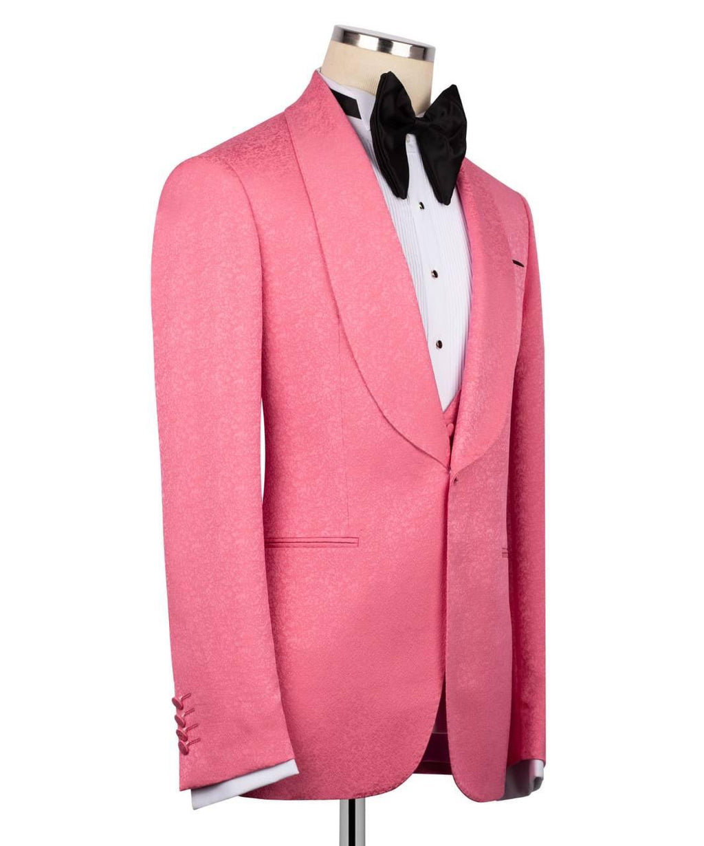 Koss Atelier Positano Rose Jacquard Shawl Tuxedo