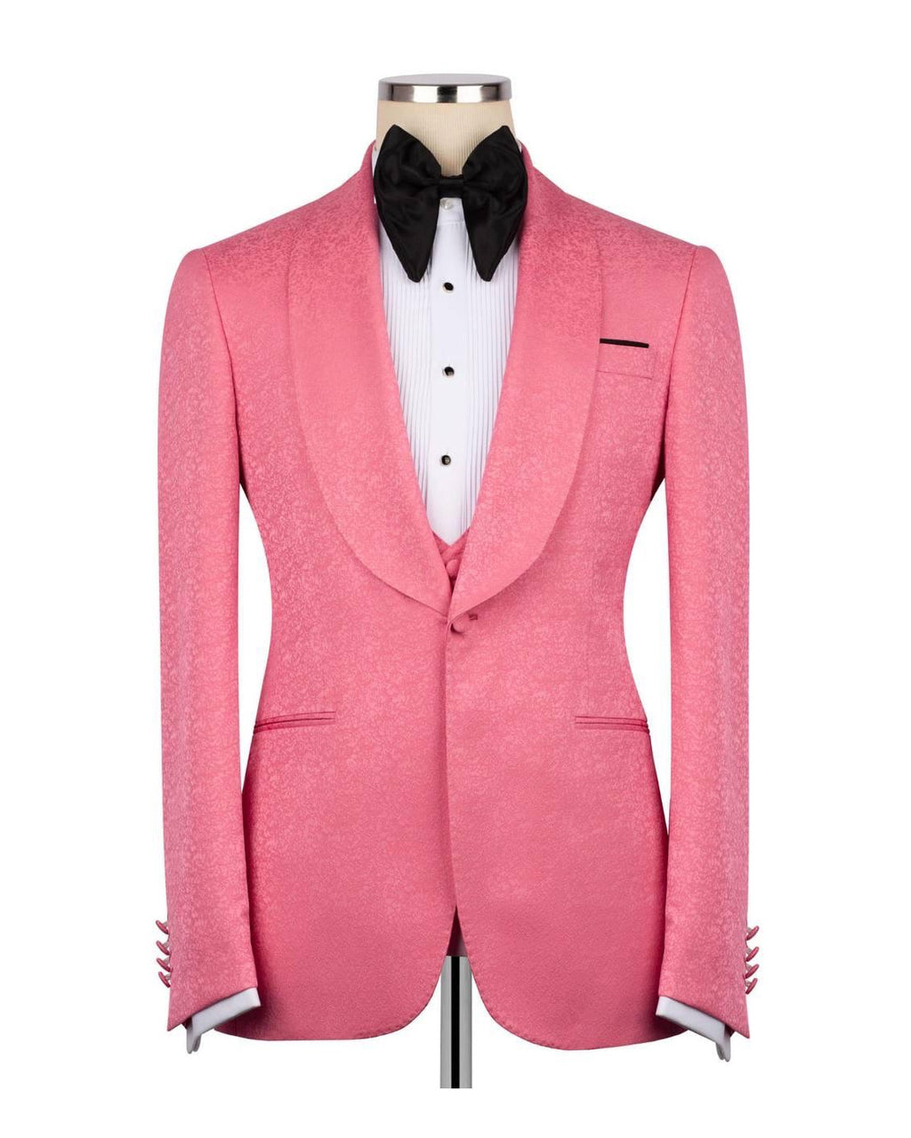 Koss Atelier Positano Rose Jacquard Shawl Tuxedo