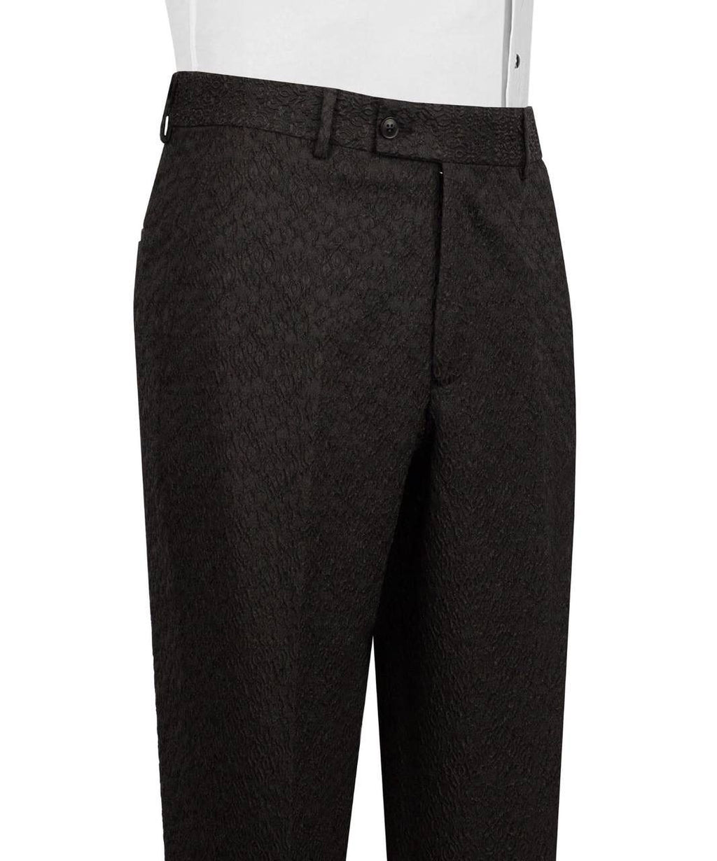 Dark gray pants on a white background