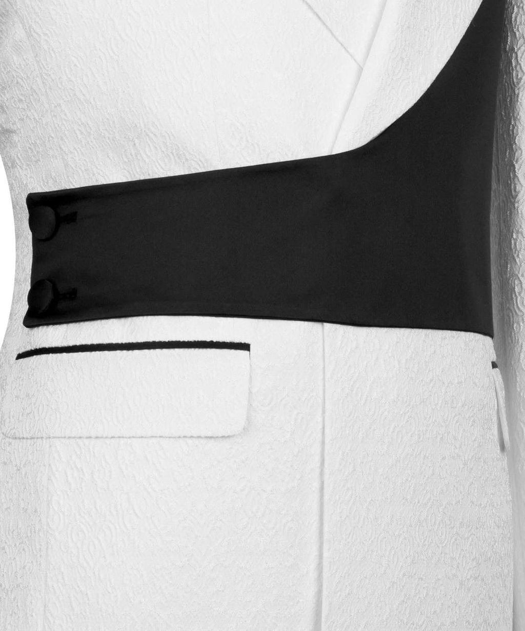 Koss Atelier Valmont Ivory Noir Sash Tuxedo