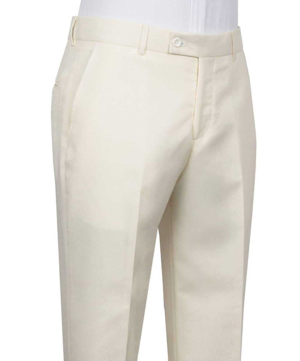 Beige dress pants on a white background