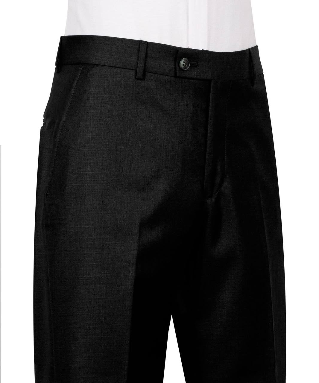 Black dress pants on a white background