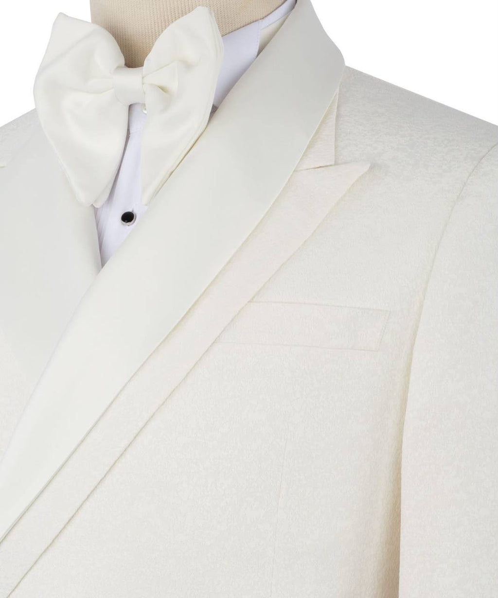White tuxedo with bow tie 