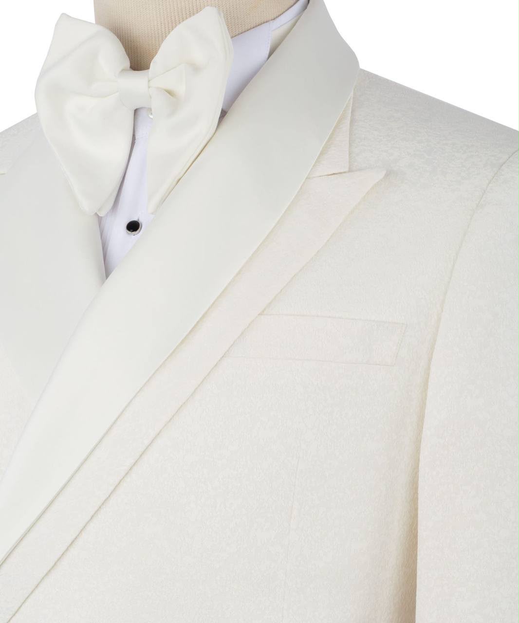 White tuxedo with bow tie 
