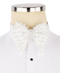 Grand White Velvet Bow Tie - Luxury Formal Accessory | Koss Atelier