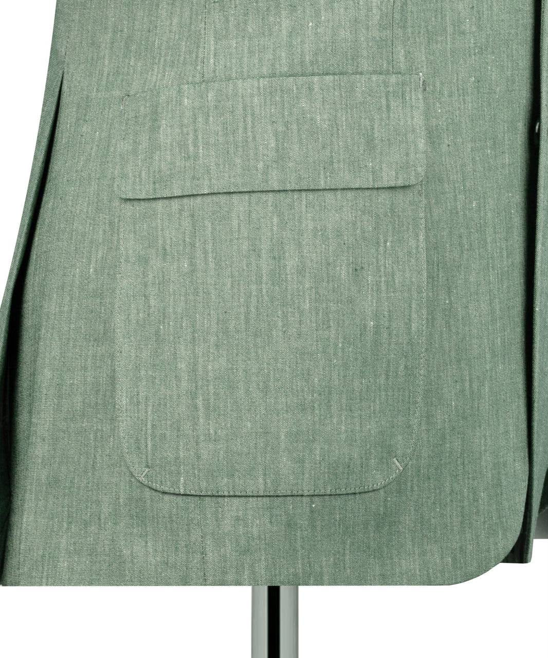Sage Green Slim Fit Wedding Suit for Men