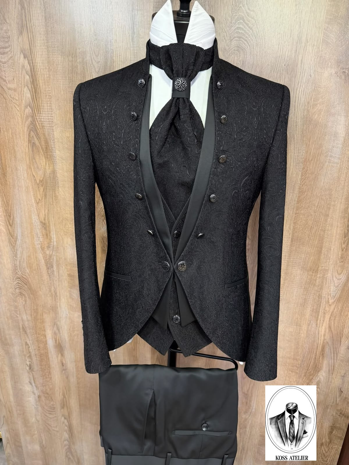 Luxury Black Paisley Tuxedo