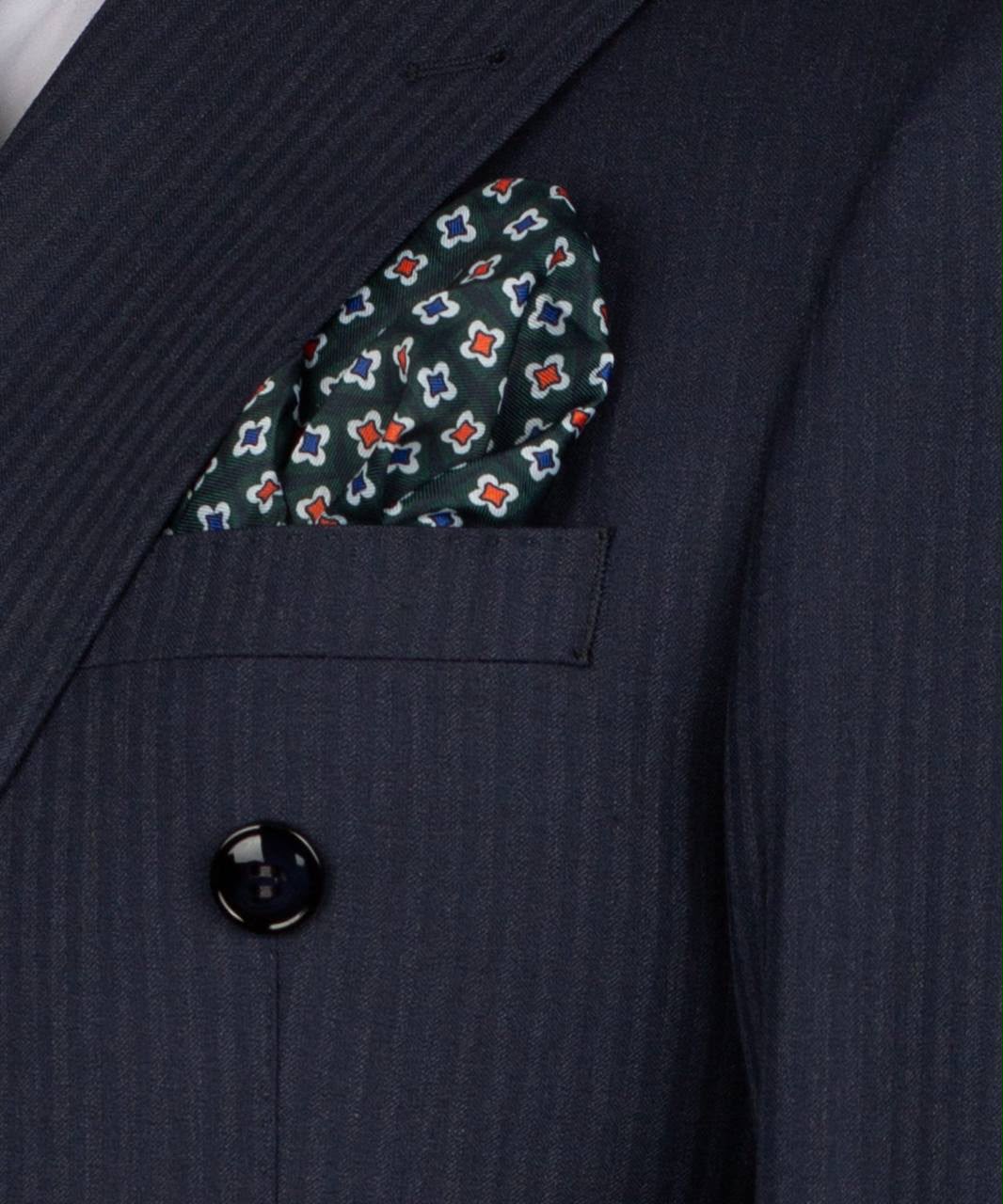 Blu Profondo Navy Pinstripe Double-Breasted Suit